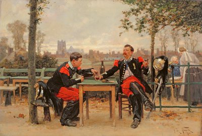 El banquete del comandante, 1875 de Alphonse Marie de Neuville